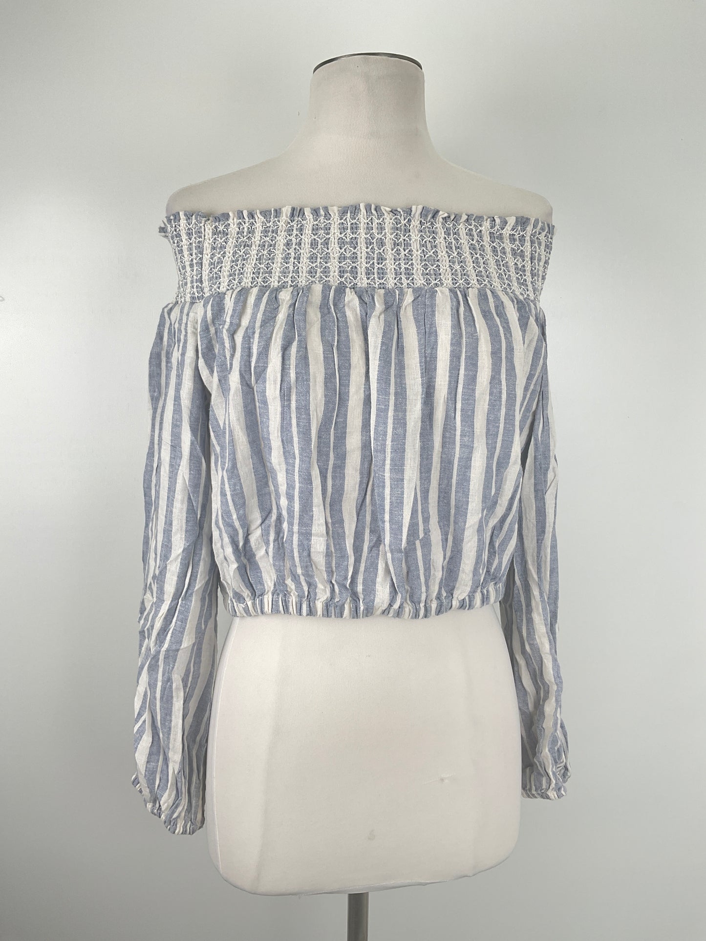 Blusa Gris de Rayas Guess