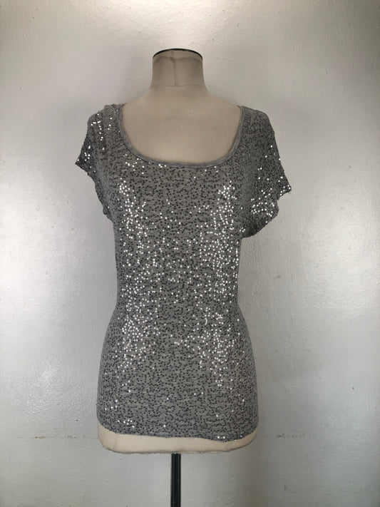 Blusa Gris de Brillo Calvin Klein
