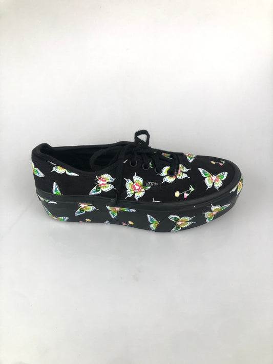Tenis Negro Floral Vans