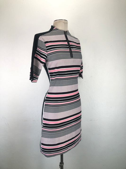 Vestido Rosado de Rayas Variangis