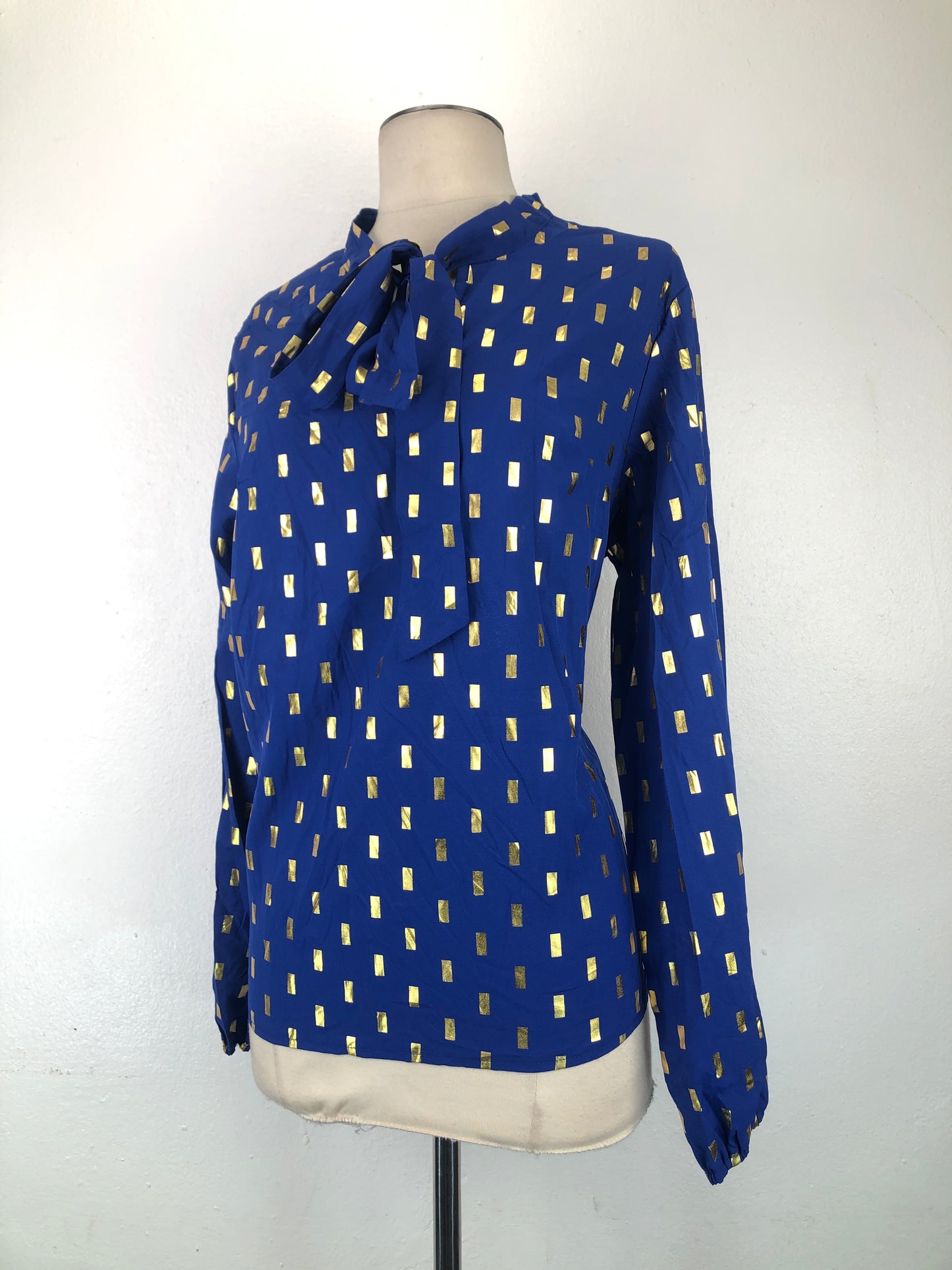 Blusa Azul Lunares