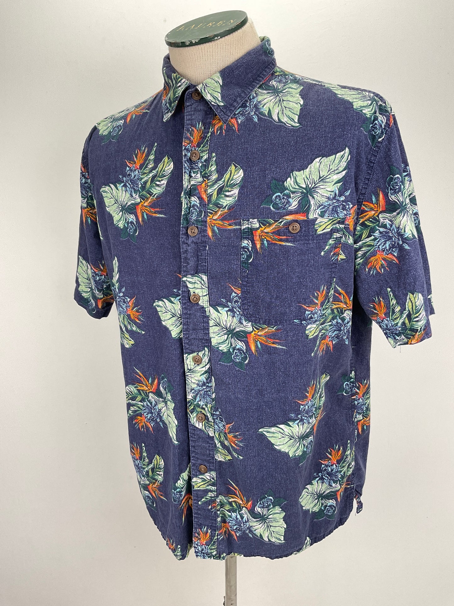 Camisa Azul marino Floral Variangis