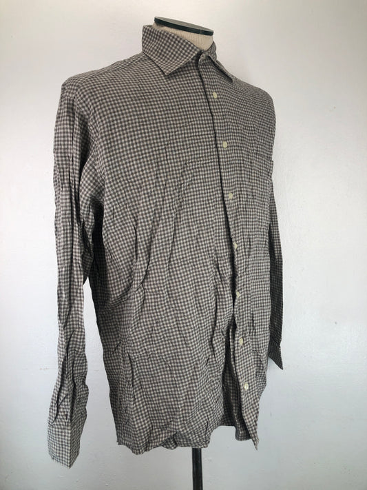 Camisa Gris De Cuadro St. Croix