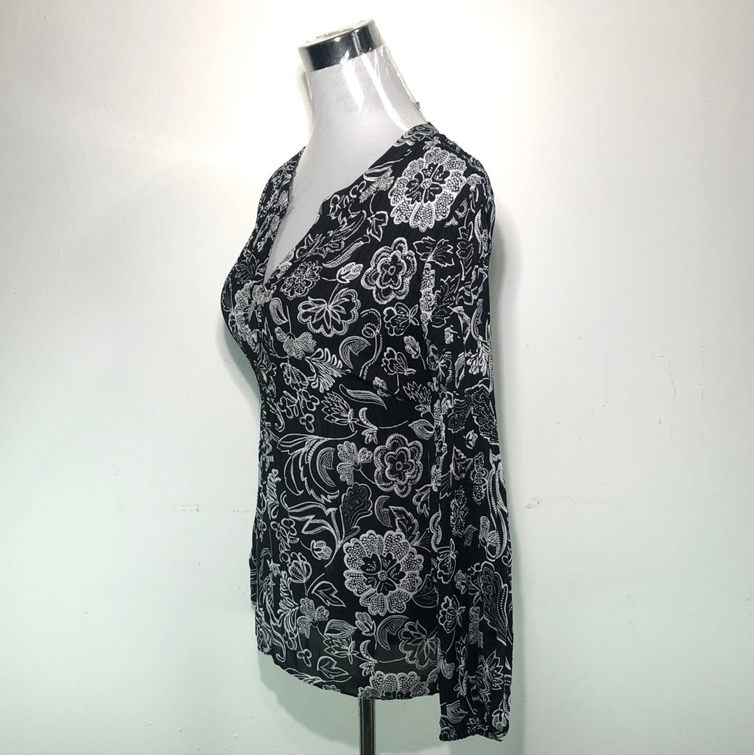 Blusa Negro de Flores Investments