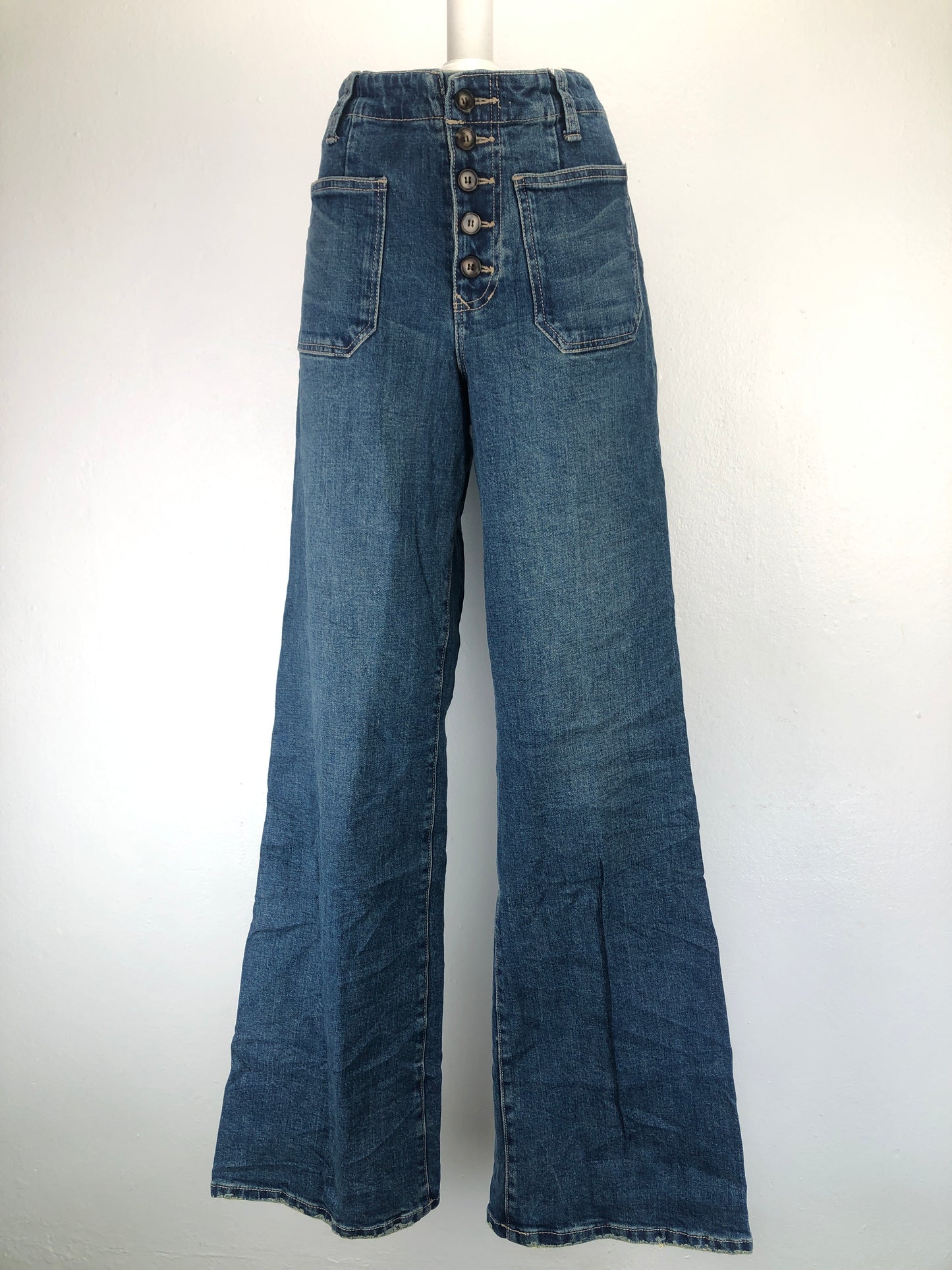 Pantalon Azul Palazzo Jeans Dear John