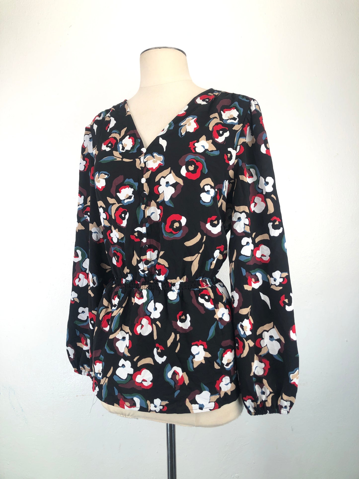 Blusa Negro de Flores Alfani