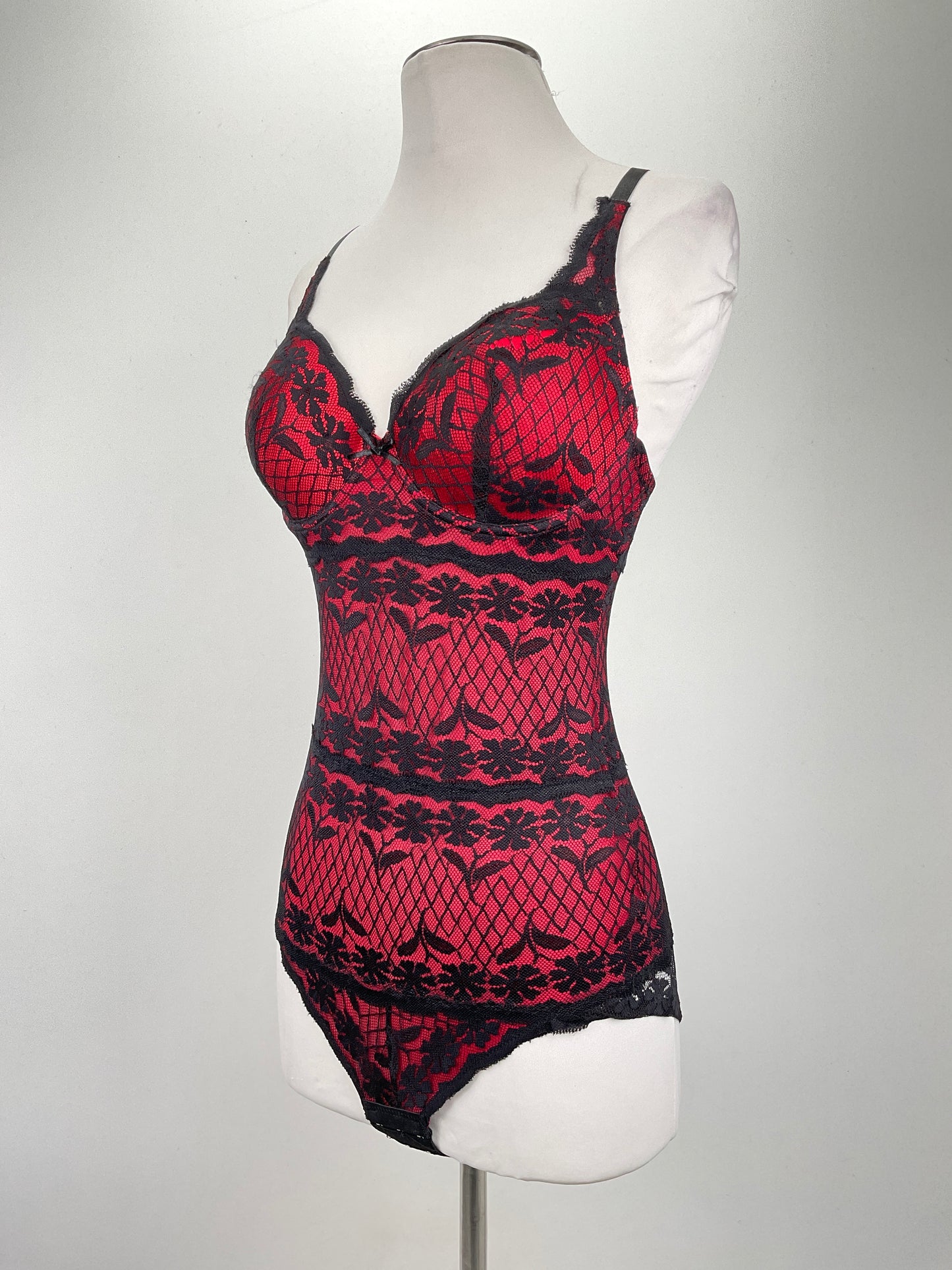 Baby Doll Rojo Floral Skinnygirl