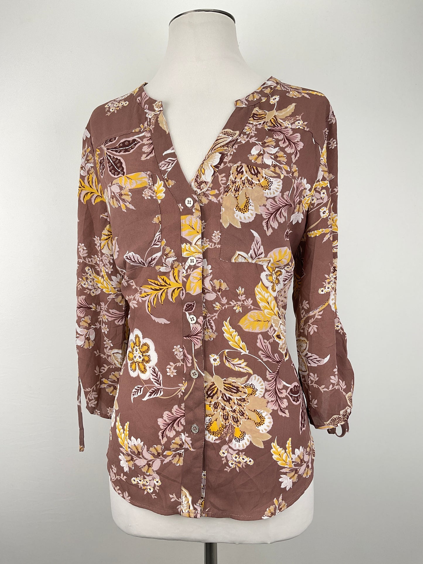 Blusa Marron Floral New York Company