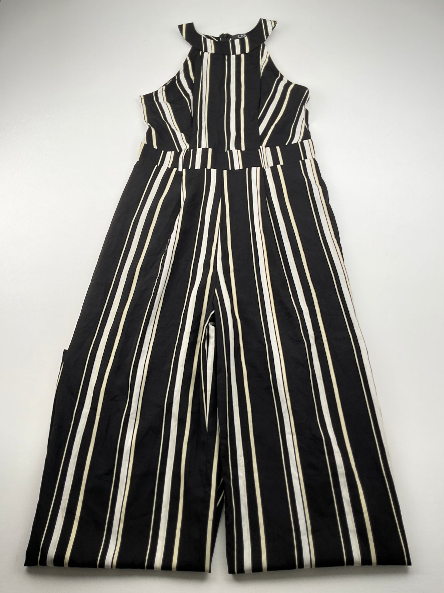 Enterizo Negro de Rayas Cbr