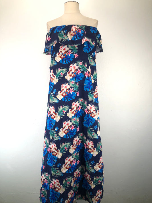 Vestido Azul marino de Floral Variangis