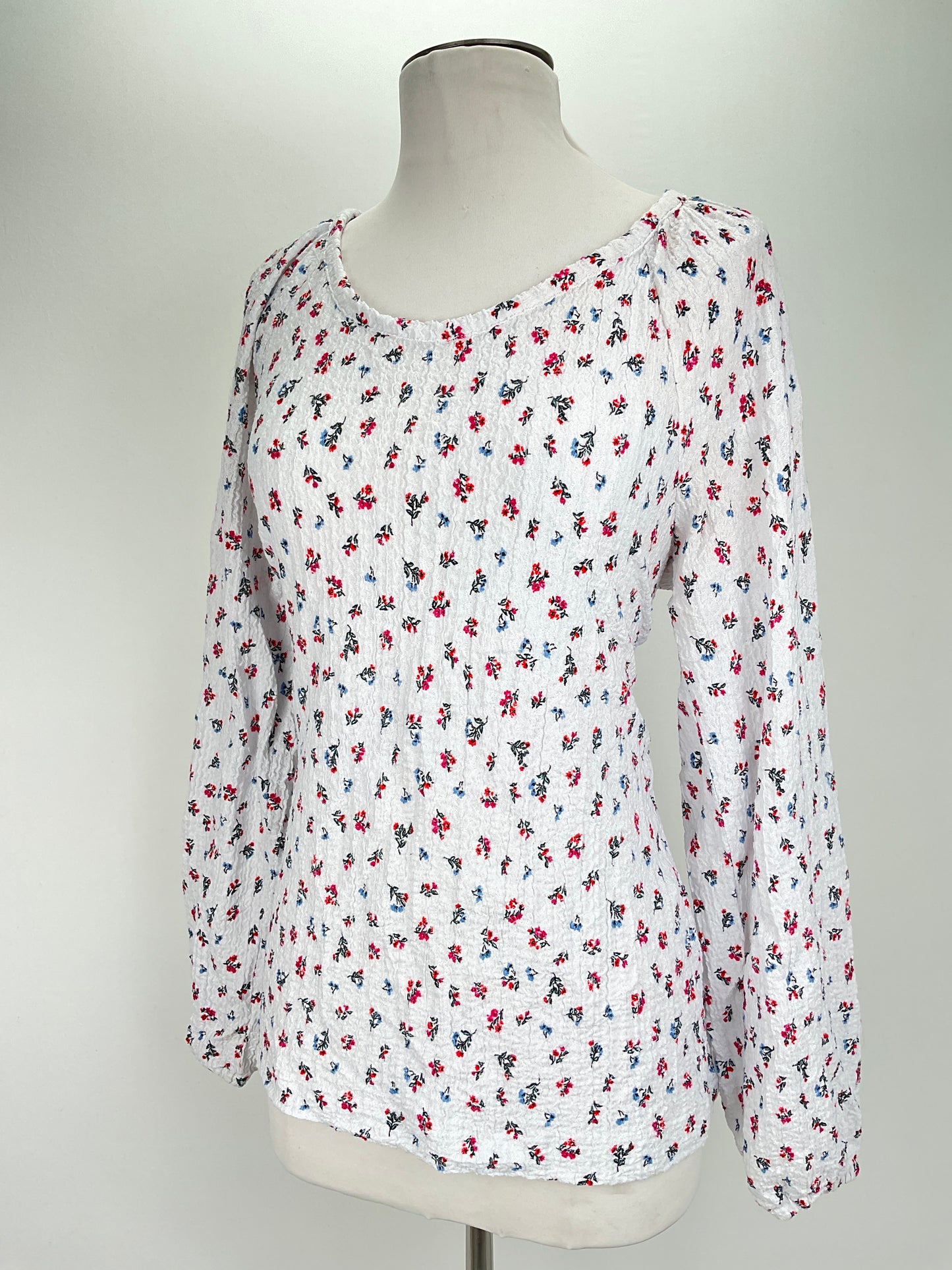 Blusa Blanco Floral Loft