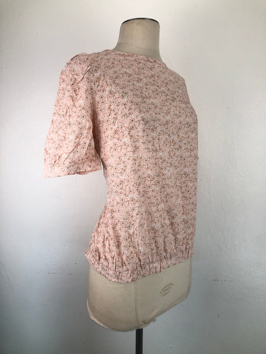 Blusa Rosado De Flores C c