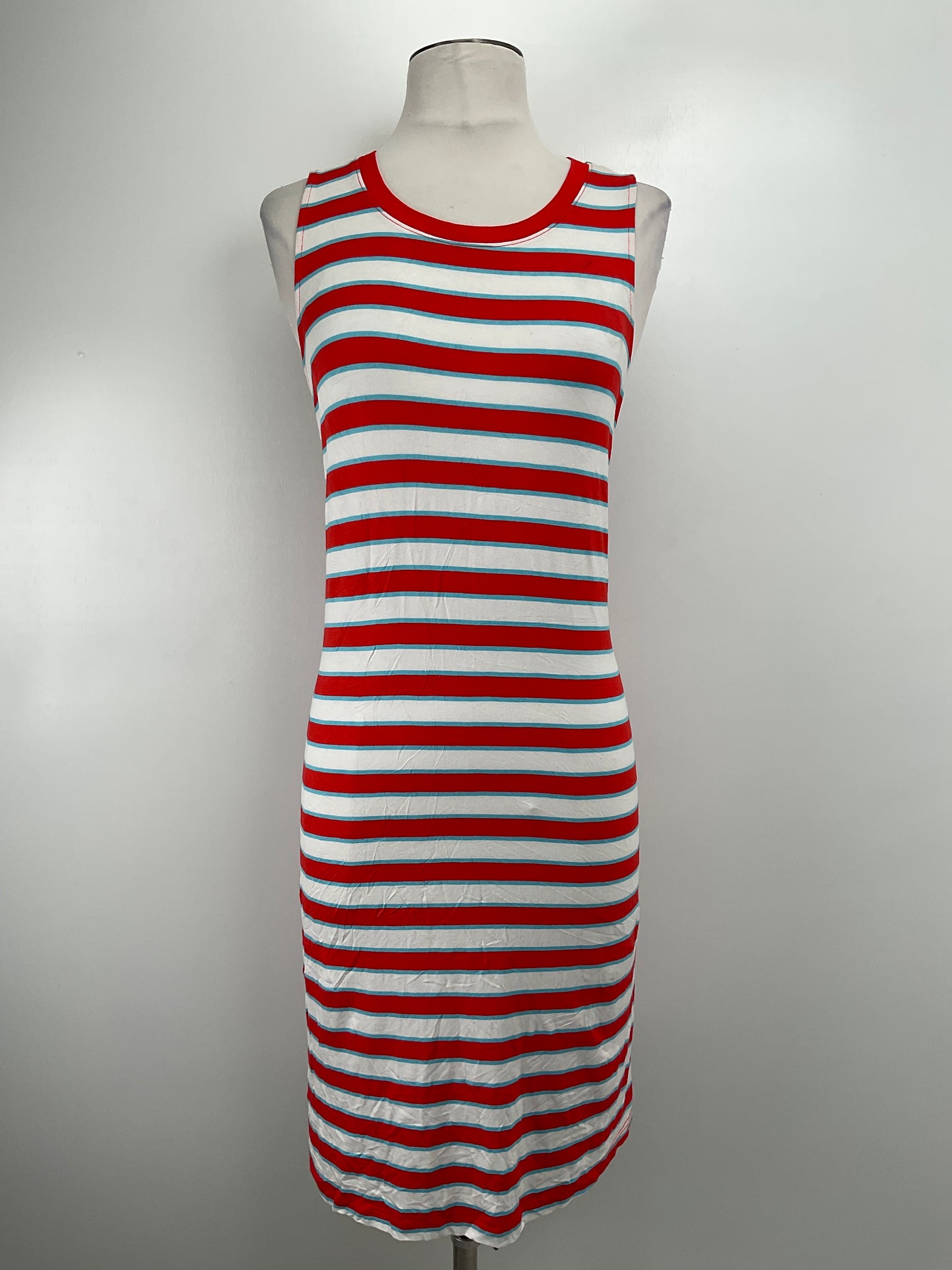 Vestido Rojo De Rayas Time Tru