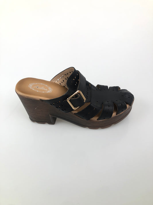 Zapatilla Negro de Tacon Atalina