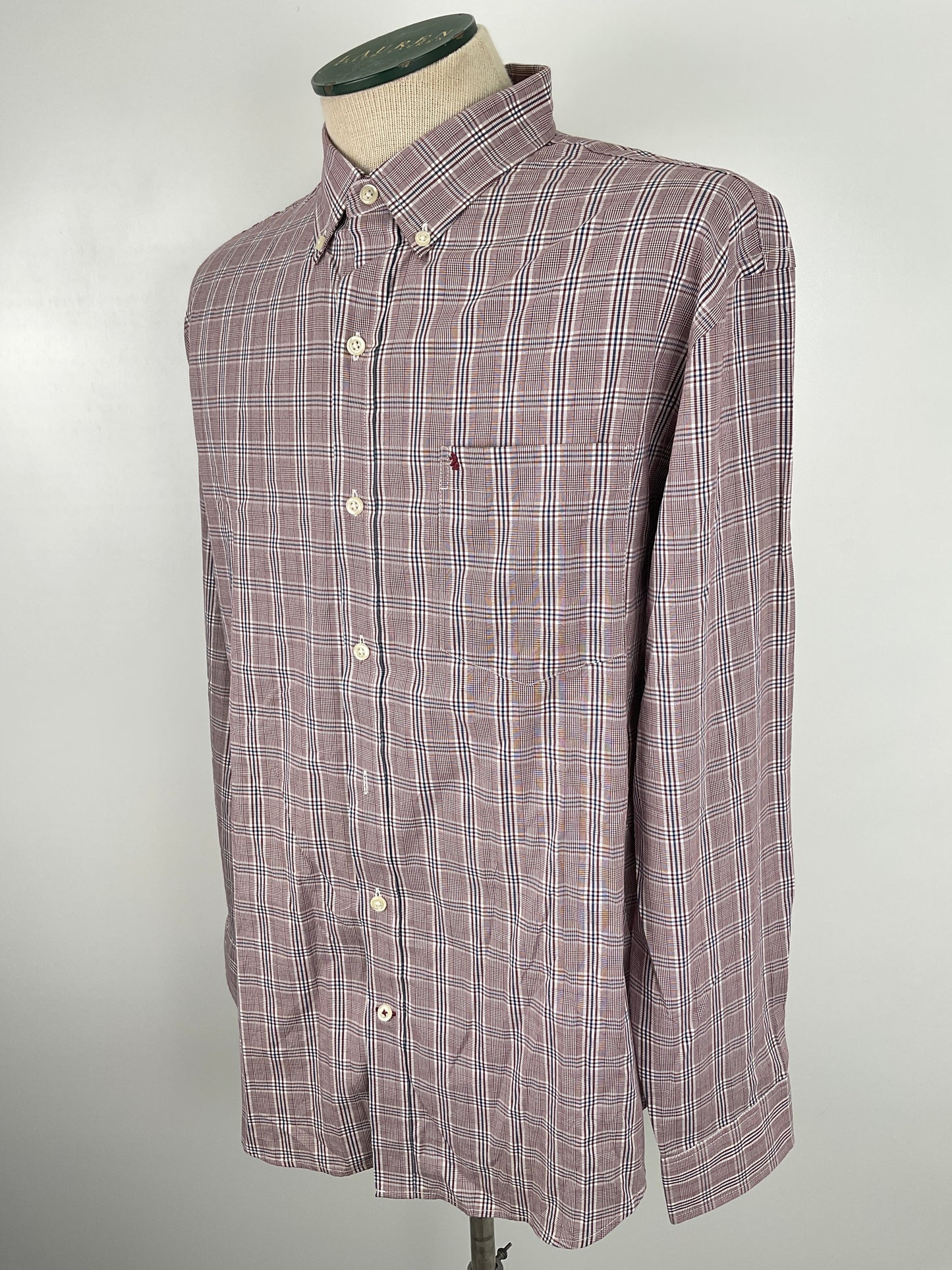 Camisa Nude de Cuadro Izod
