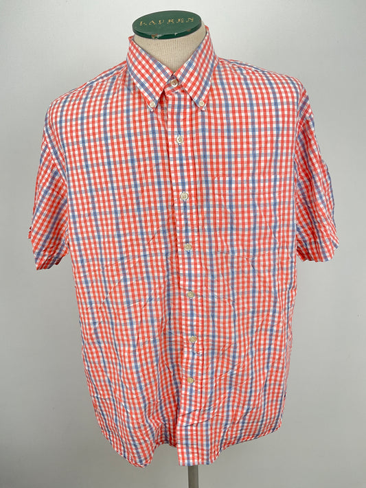 Camisa Naranja de Cuadro Izod