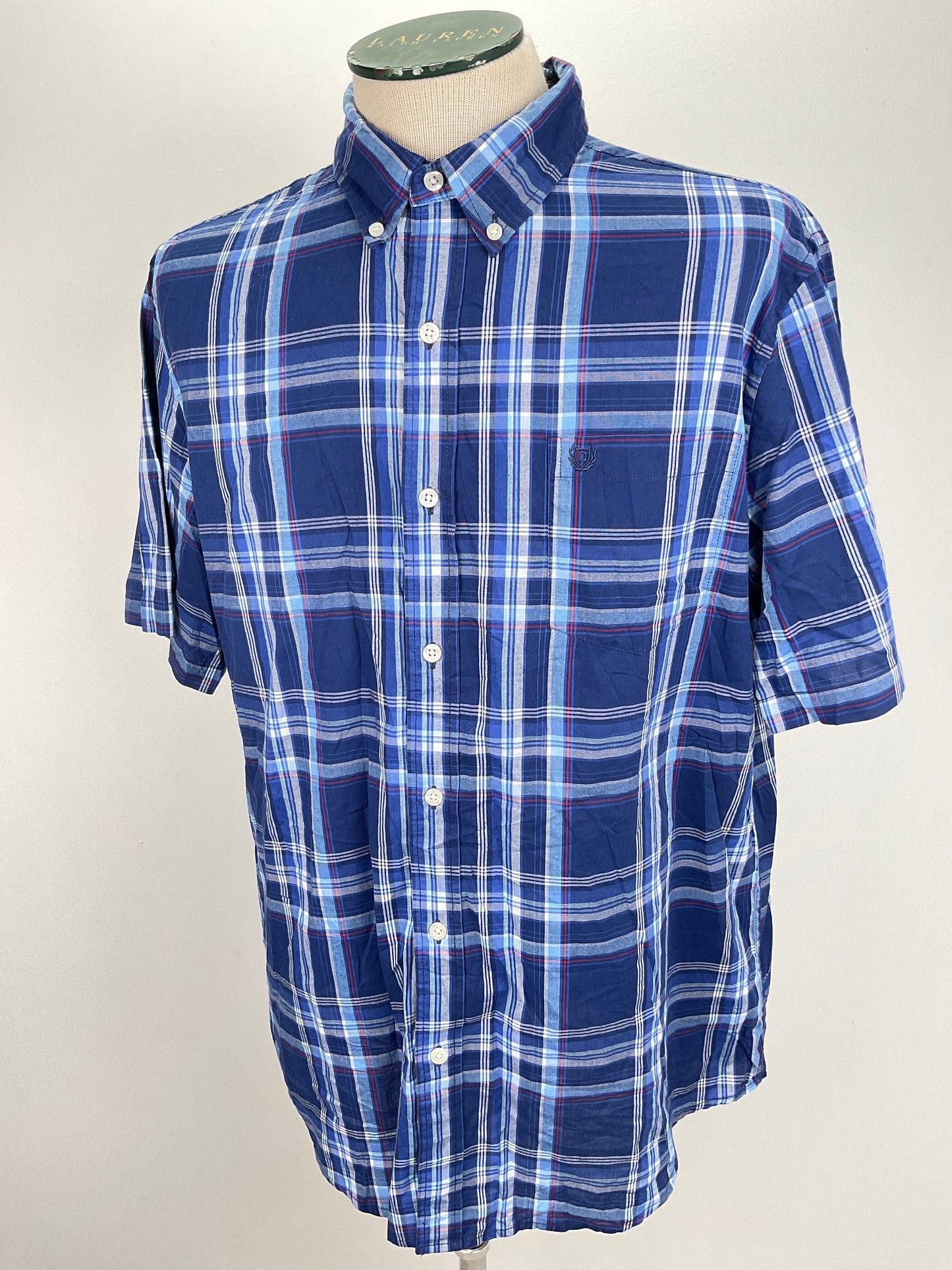 Camisa Azul de Cuadro Chaps