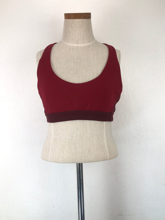 Blusita Rojo vino Deportivo Lululemon