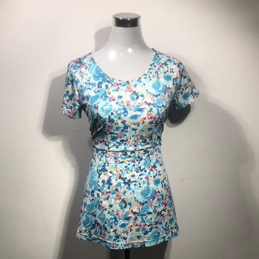 Blusa Azul de Flores Plain Sailing