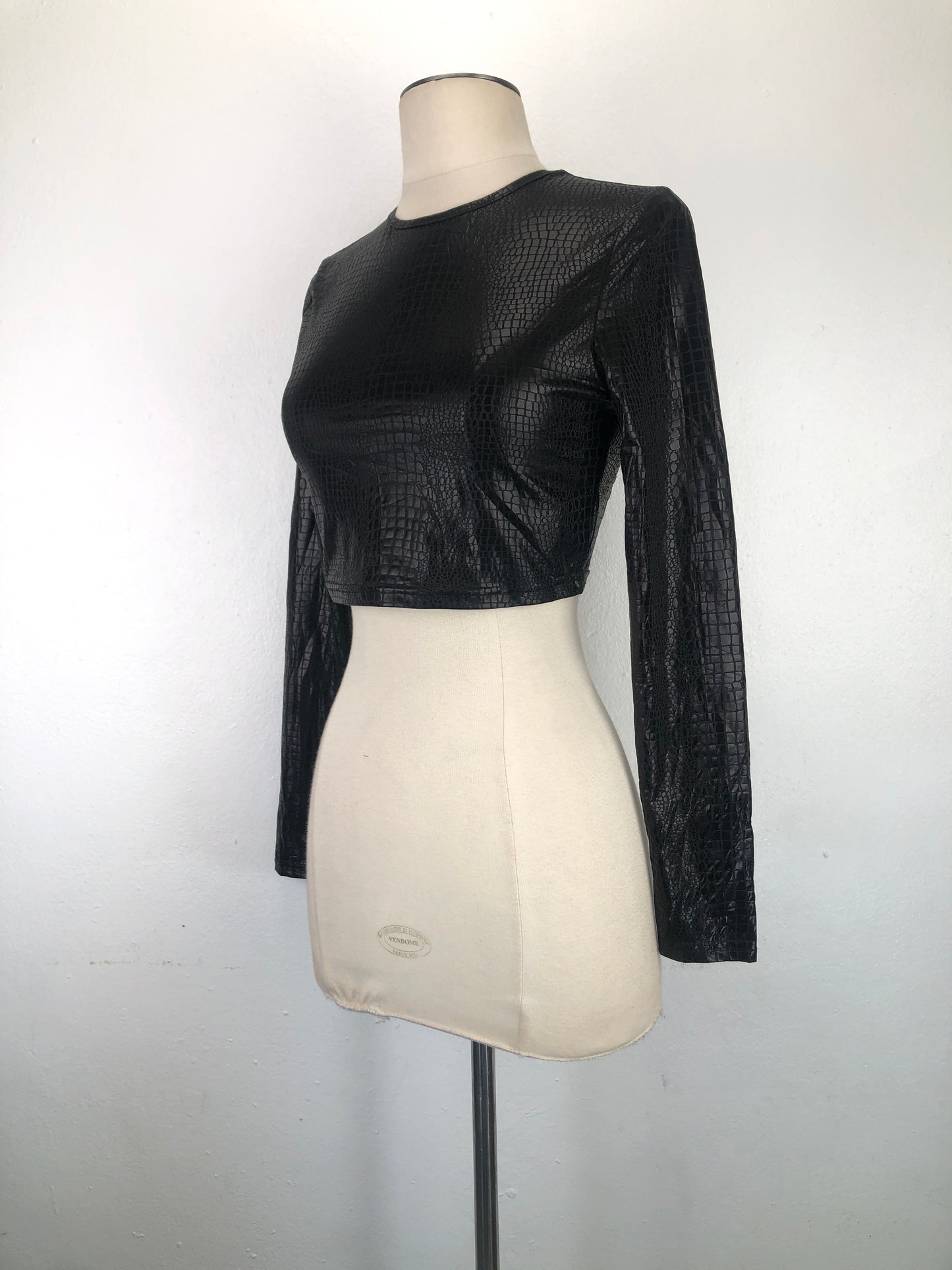 Blusa Negro Leder Shein Sxy