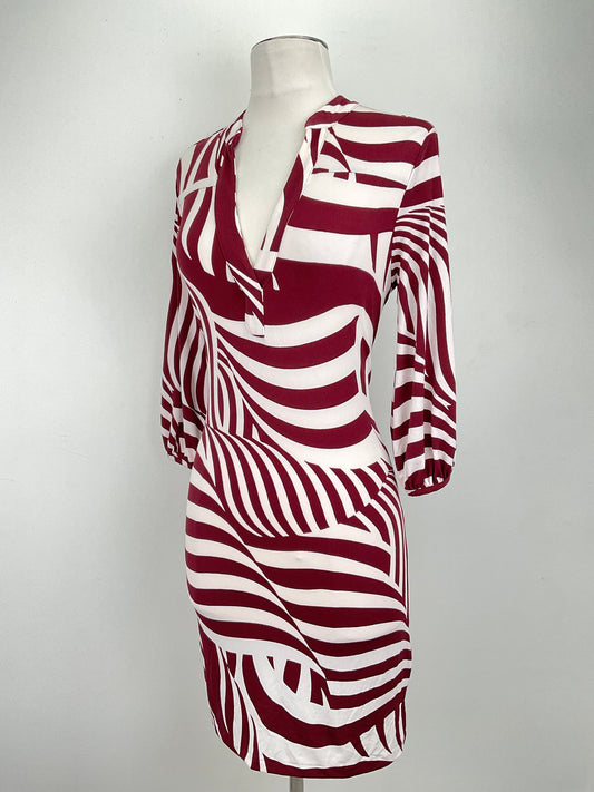 Vestido Rojo Vino Banana Republublic