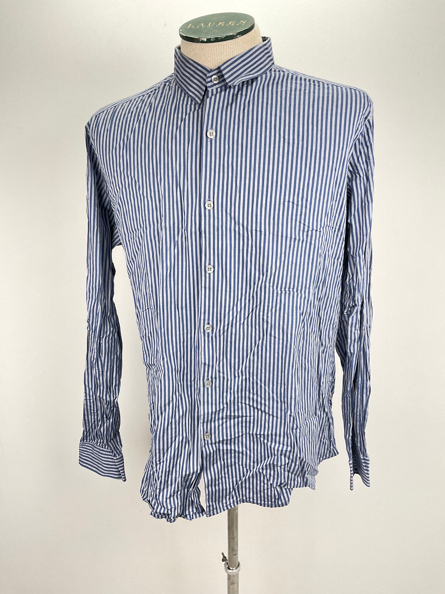 Camisa Gris de Rayas Theory