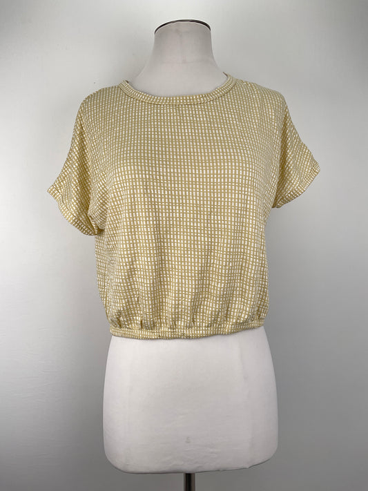 Camiseta Crema de Cuadro Caution to the Wild