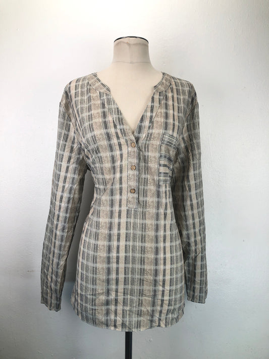 Blusa Crema de Caudro Variangis