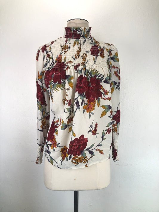 Blusa Crema Floral Cure