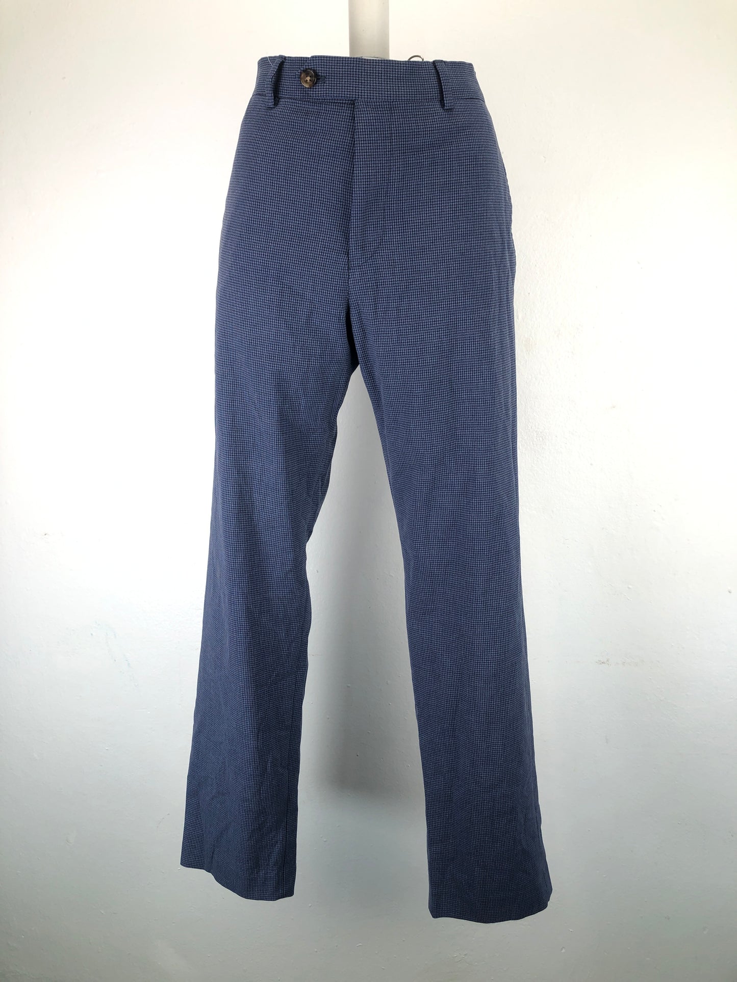 Pantalon Gris azulado de Vestir Cuadro Ralph Lauren