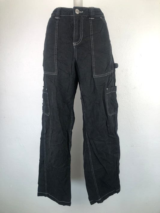 Pantalon Negro Mom Jeans Garage