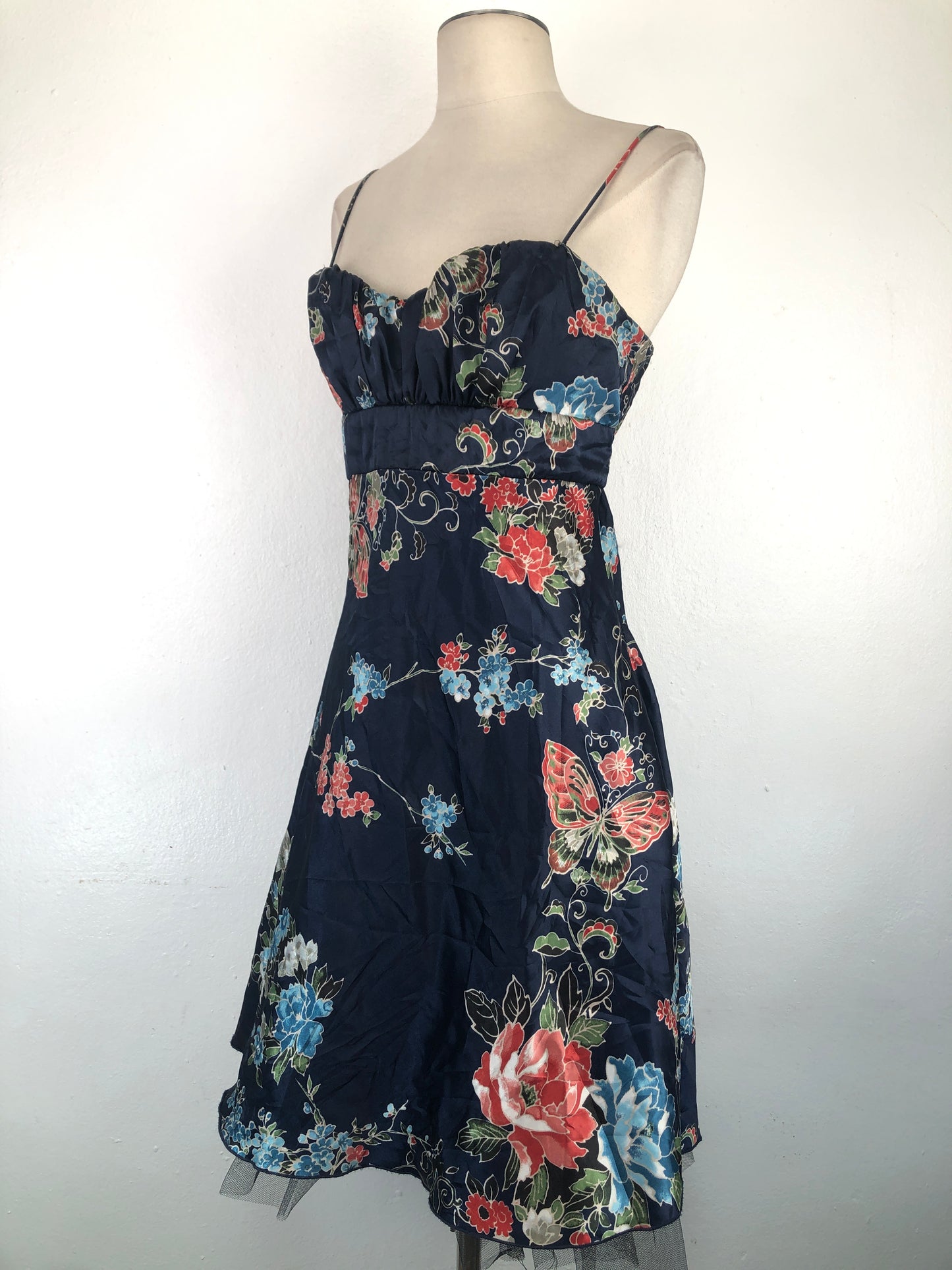 Vestido Azul marino Floral b.Darlin