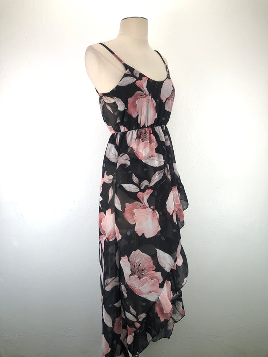 Vestido Negro de Flores Variangis