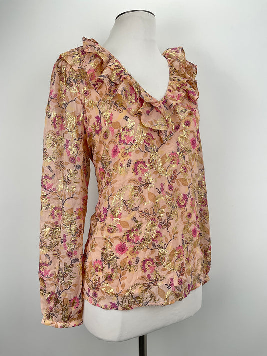 Blusa Naranja Floral Loft