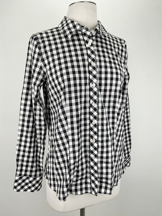 Camisa Gris de cuadro Talbots