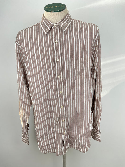 Camisa Marron de Rayas Gap