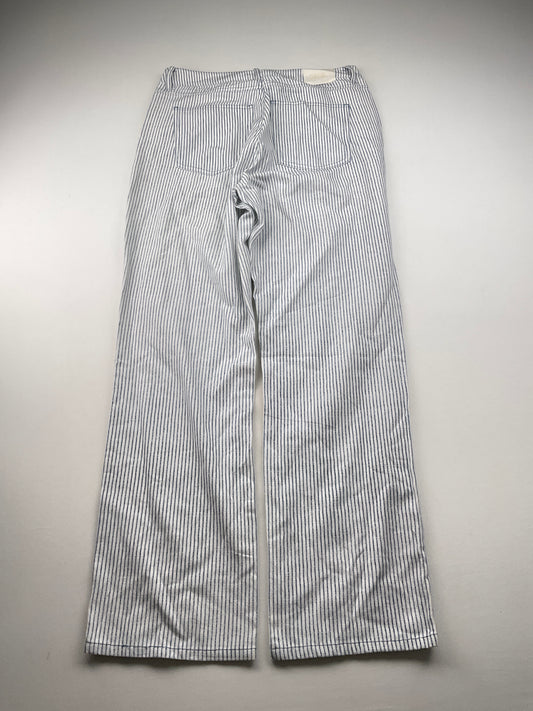 Pantalon Blanco de Rayas Zara