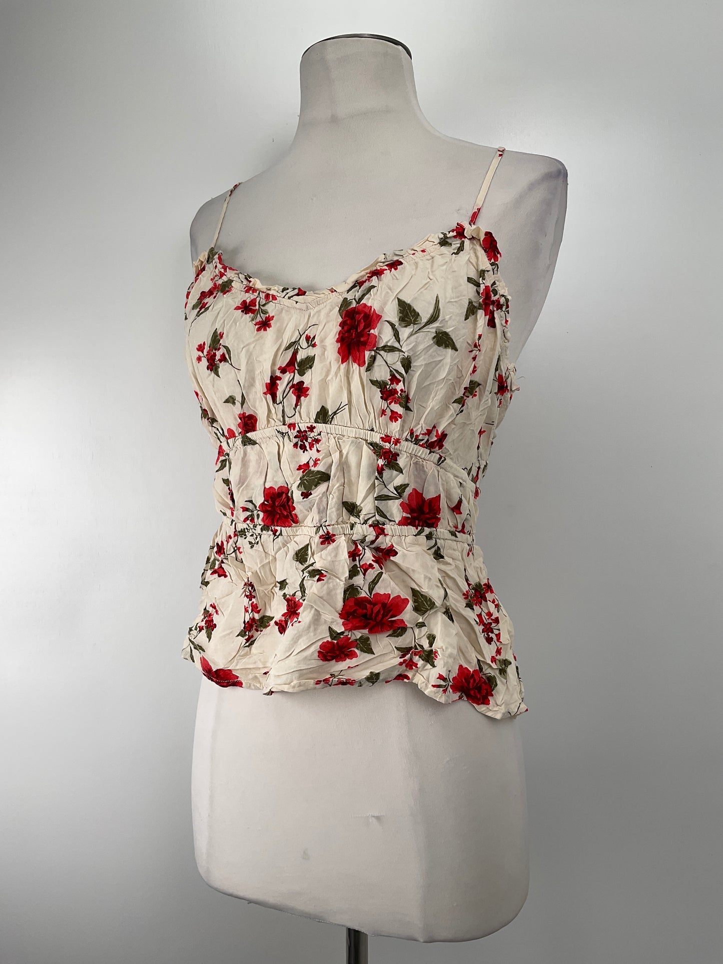 Blusa Crema Floral Old Navy