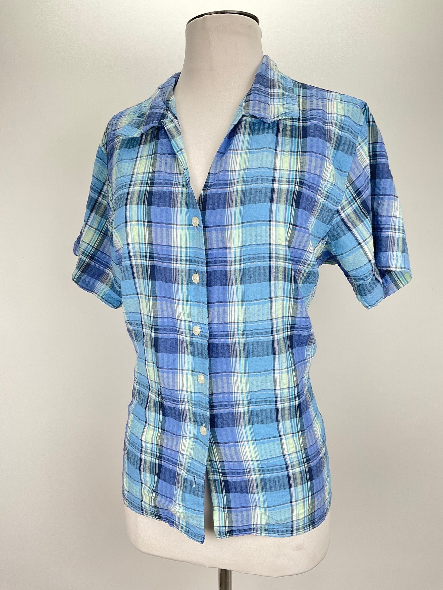 Camisa Azul de Cuadro Nick sarah