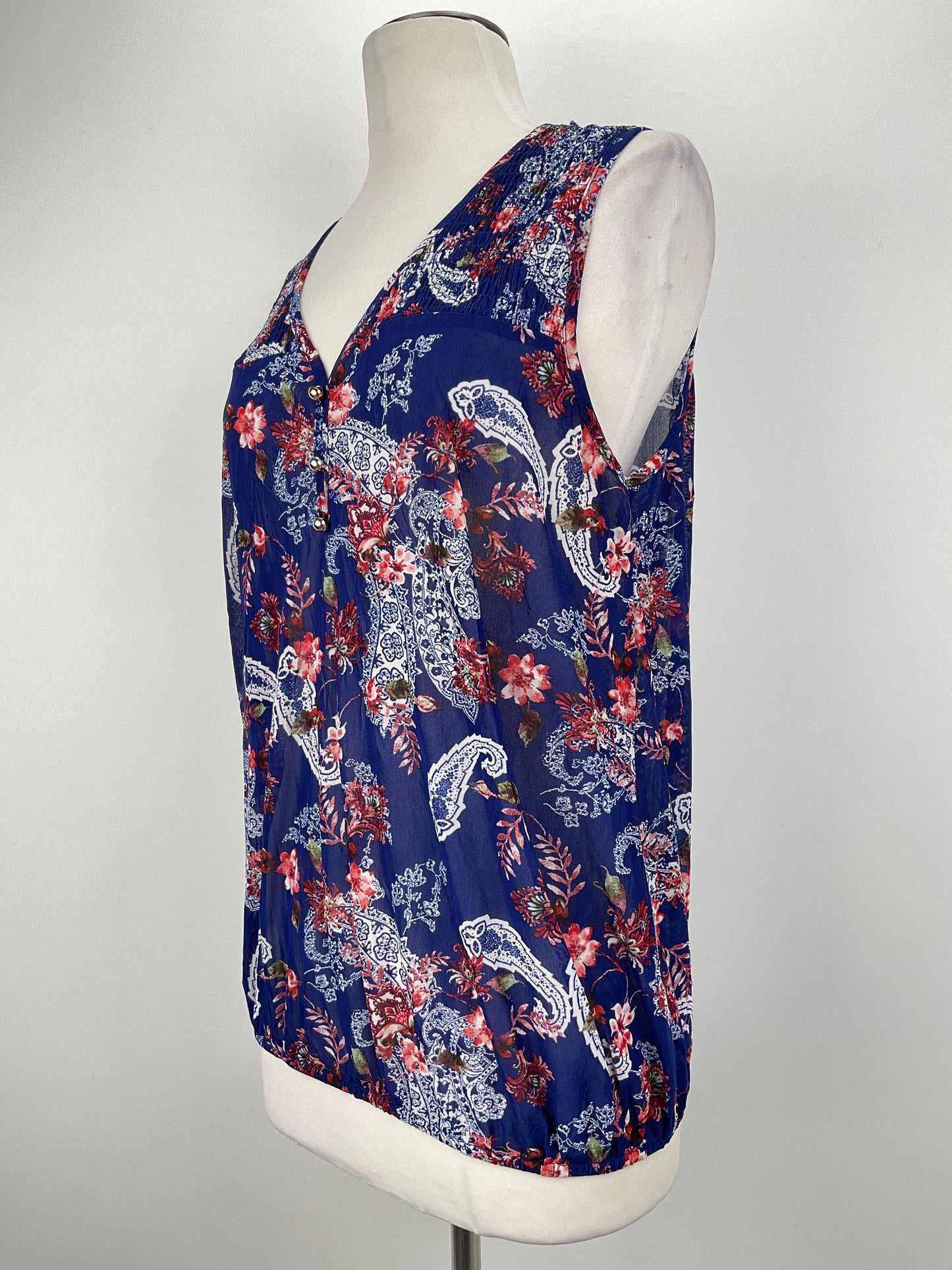 Blusa Azul marino Floral Ember