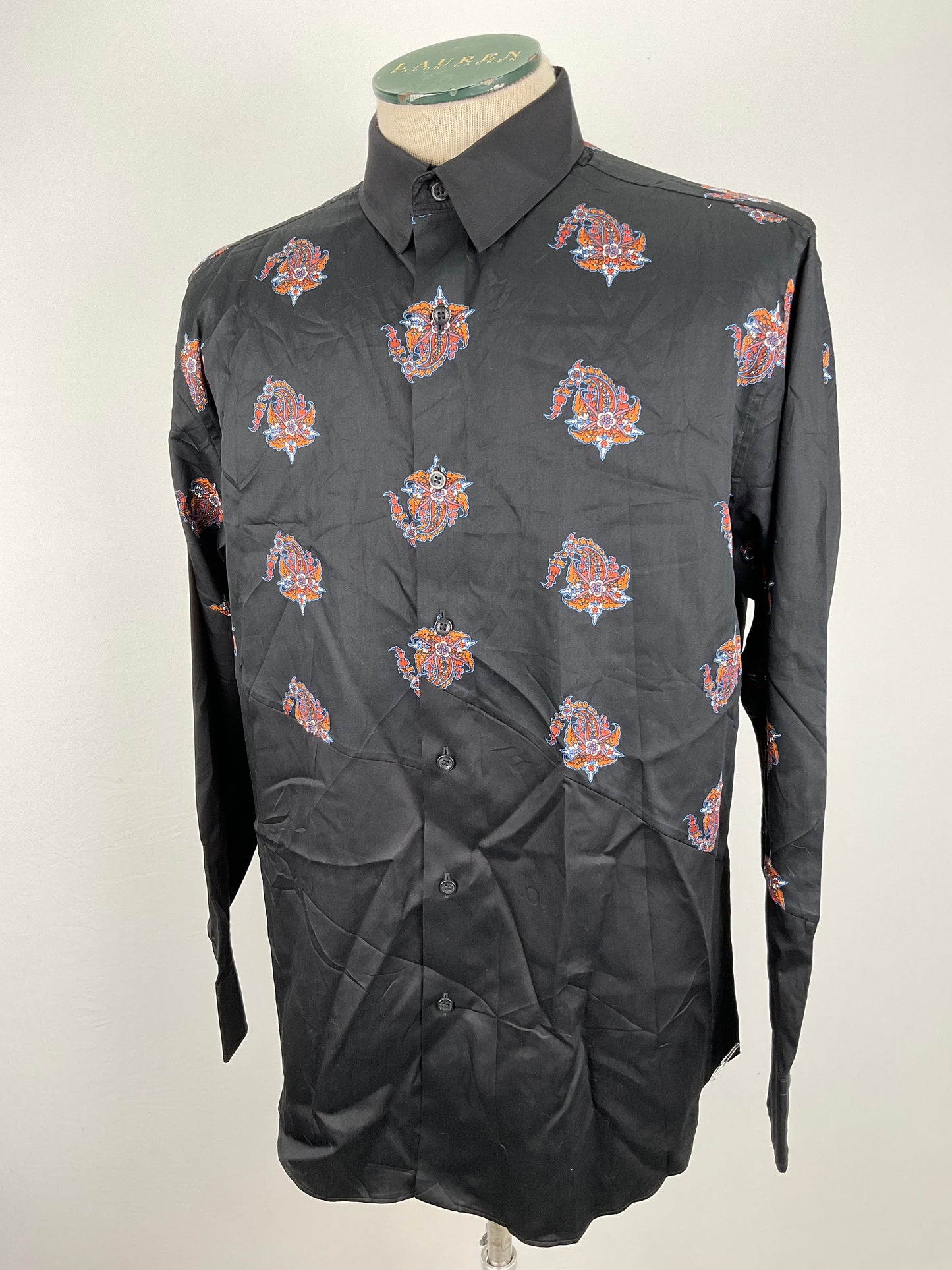 Camisa Negro Floral Murano