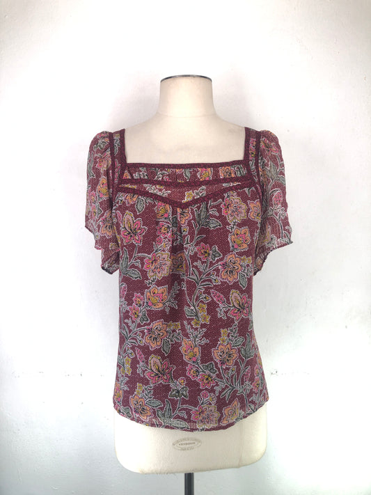 Blusa Rojo vino de Floral Loft