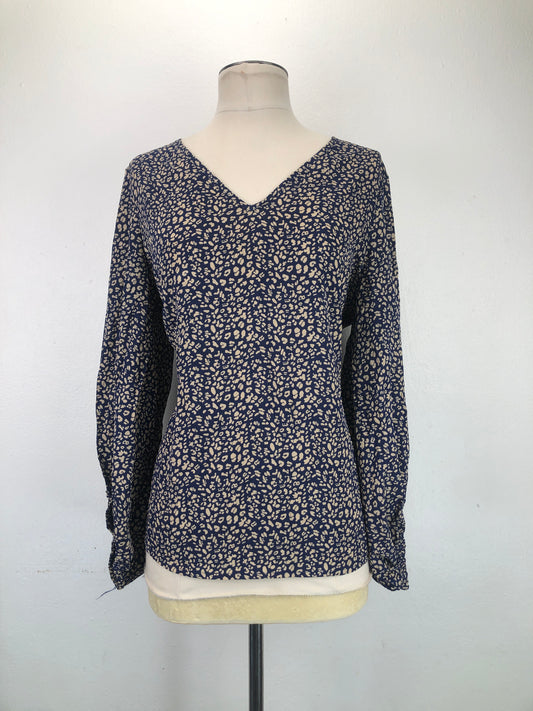 Blusa Azul marino de Lunares Shein
