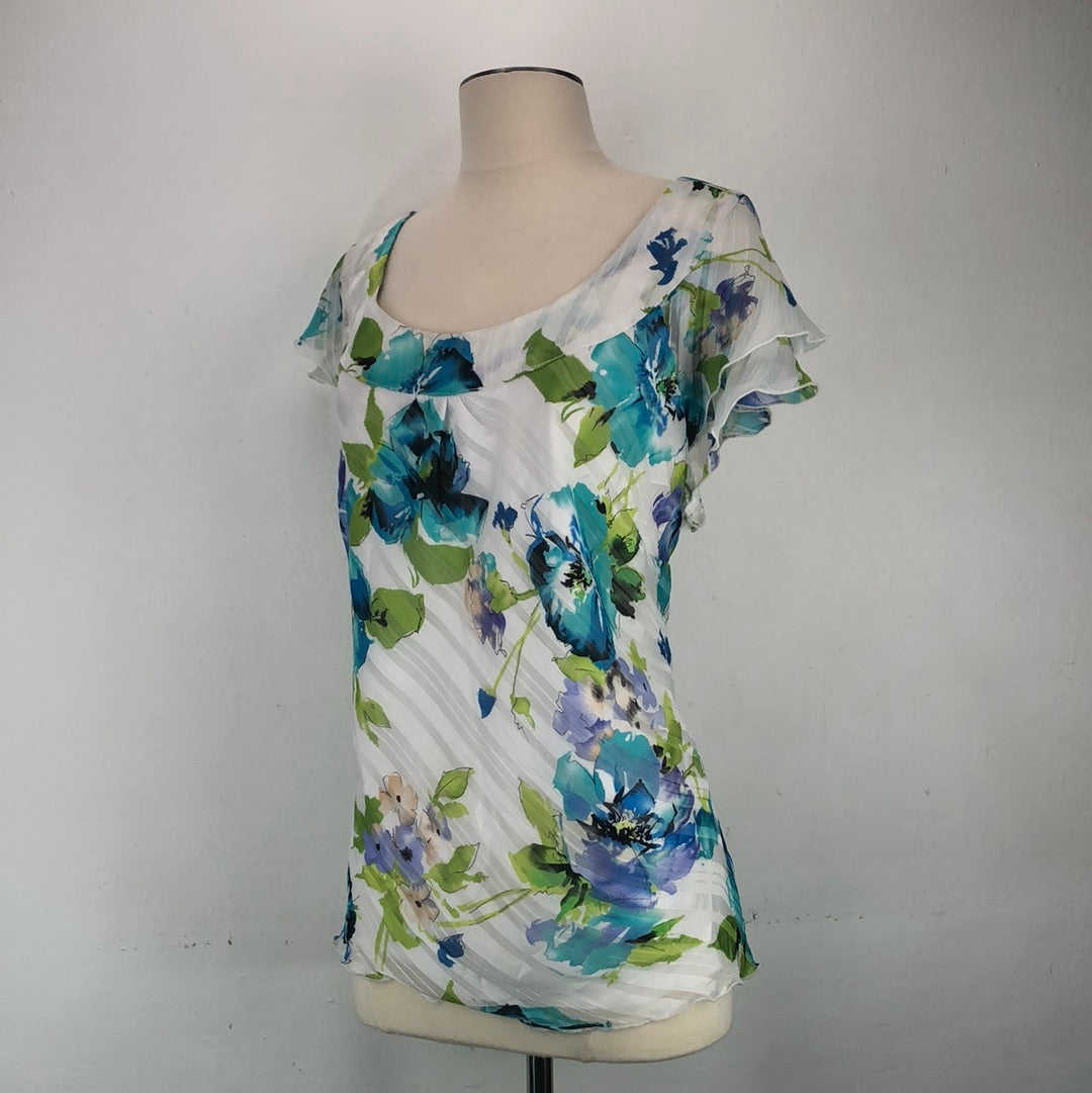 Blusa Blanco De Flores Cato