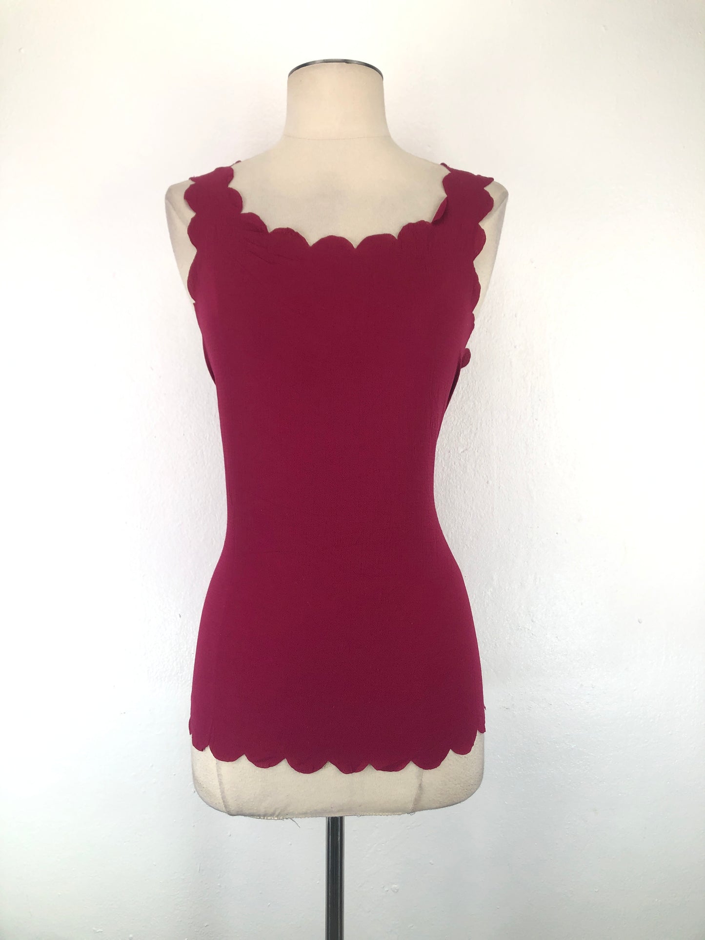 Blusa Rojo vino Elle