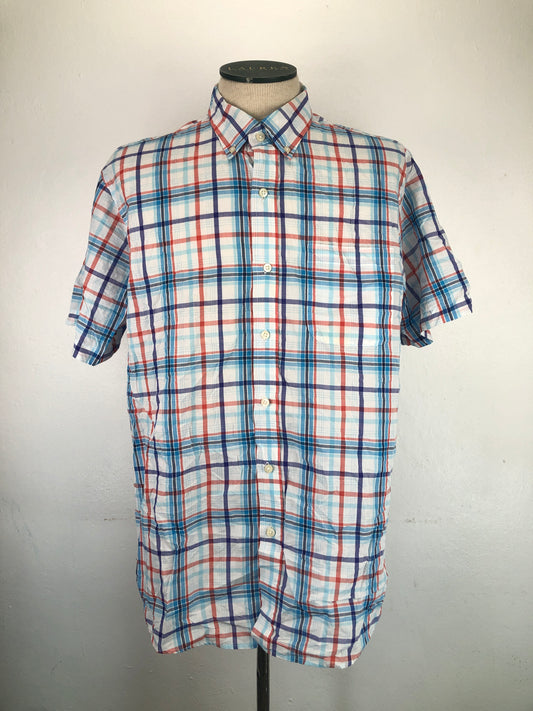 Camisa Multicolor De Cuadro Wrinkle