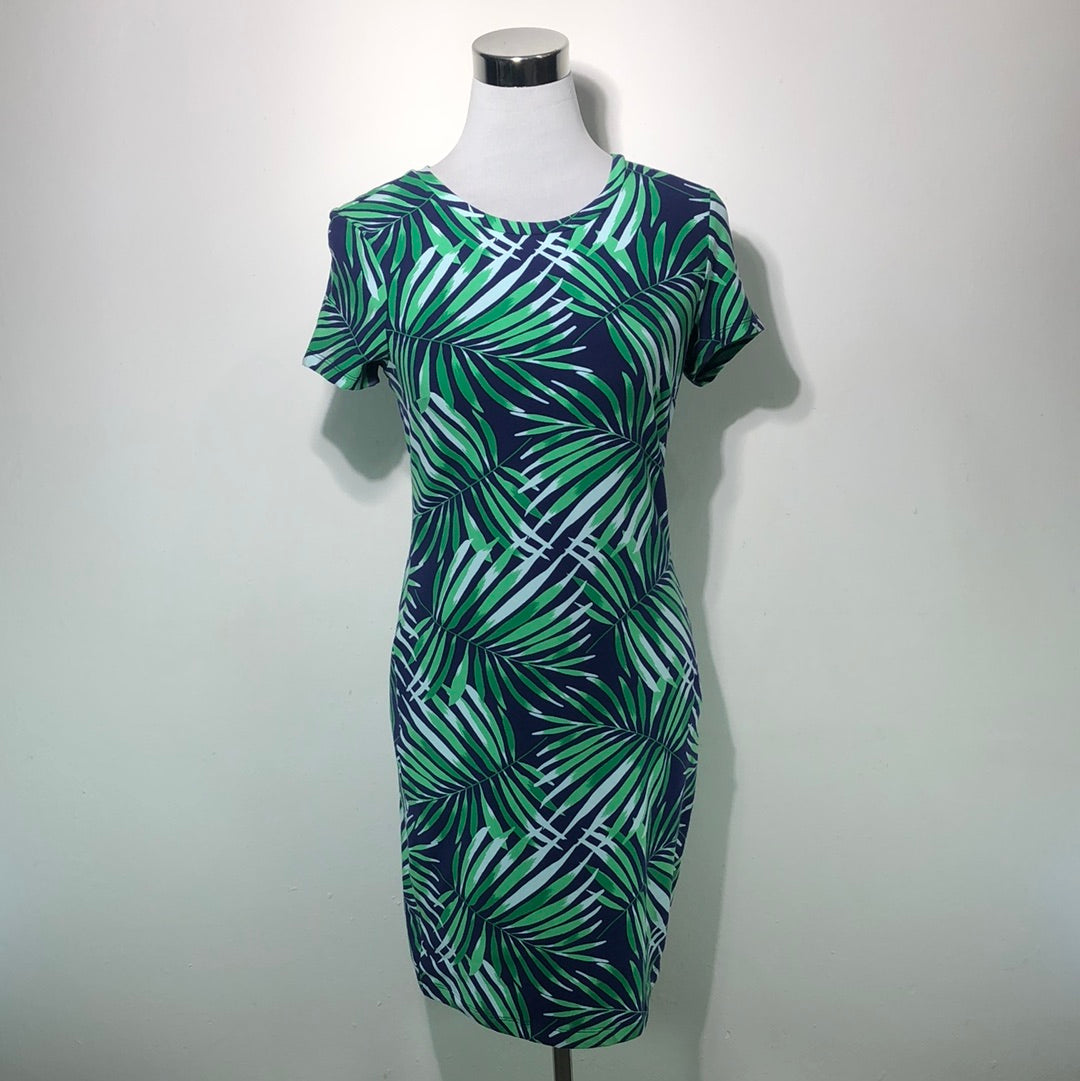 Vestido Verde de Flores Oldnavy