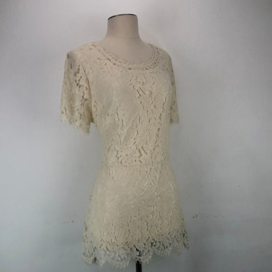 Blusa Crema Isaac Mizrah Live