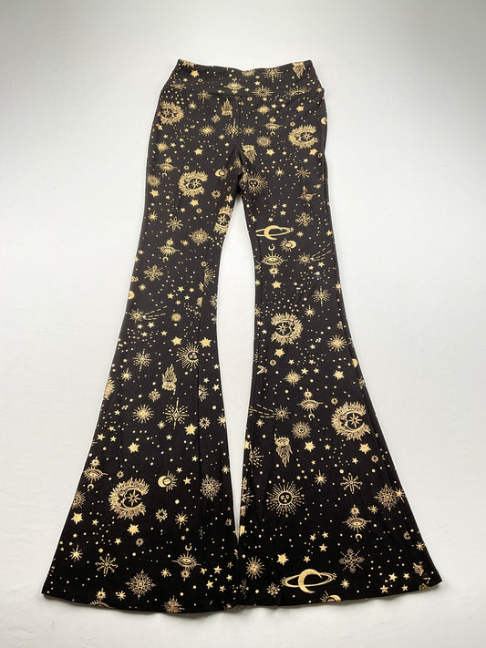 Licra Palazzo Negro Floral No Boundaries