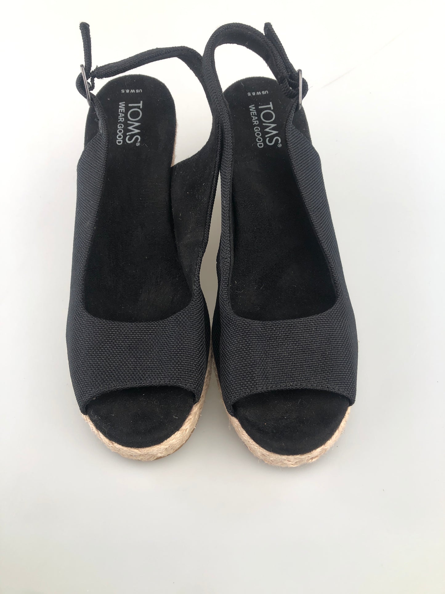Zapatilla Negro Plataforma Toms